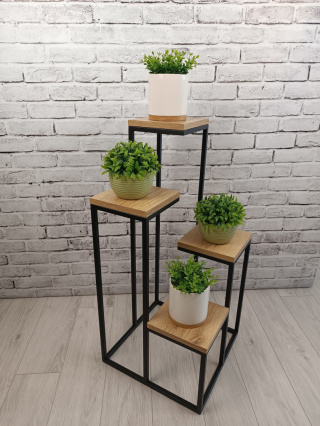 Stojak Na Kwiaty Kwietnik Metalowy Loft LoftLine Kaskada 4