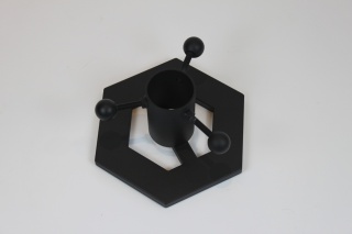 Metalowy Stojak Na Choinkę "BlackMetal Hexa"